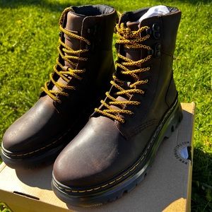 Dark Brown boots from Dr Martens.
